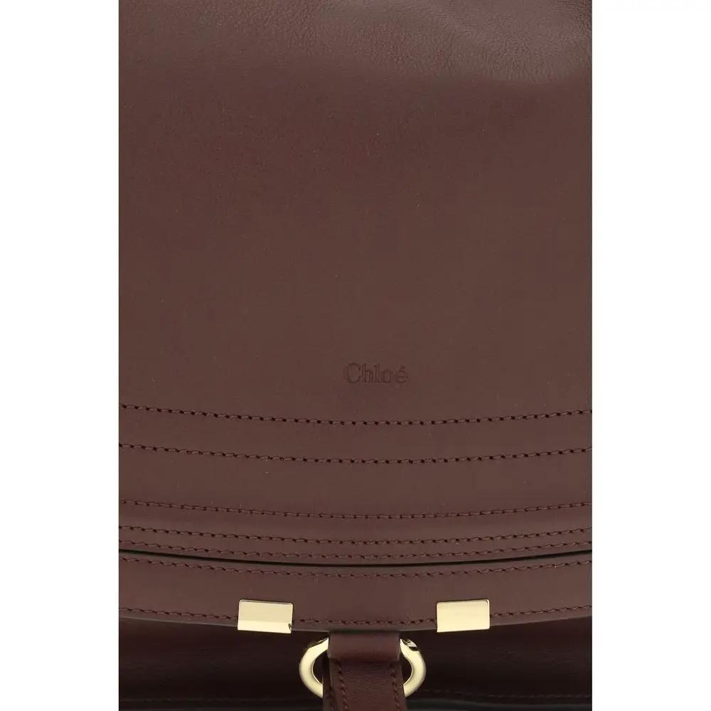 Sac bandoulière Chloé Bos Taurus en cuir de veau marron