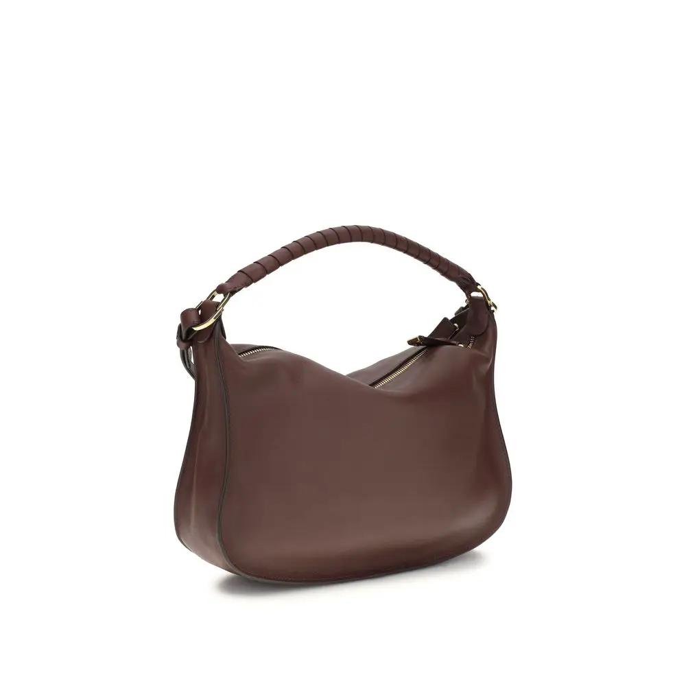 Chloé Bordeaux Calf Leather Bos Taurus Shoulder Bag