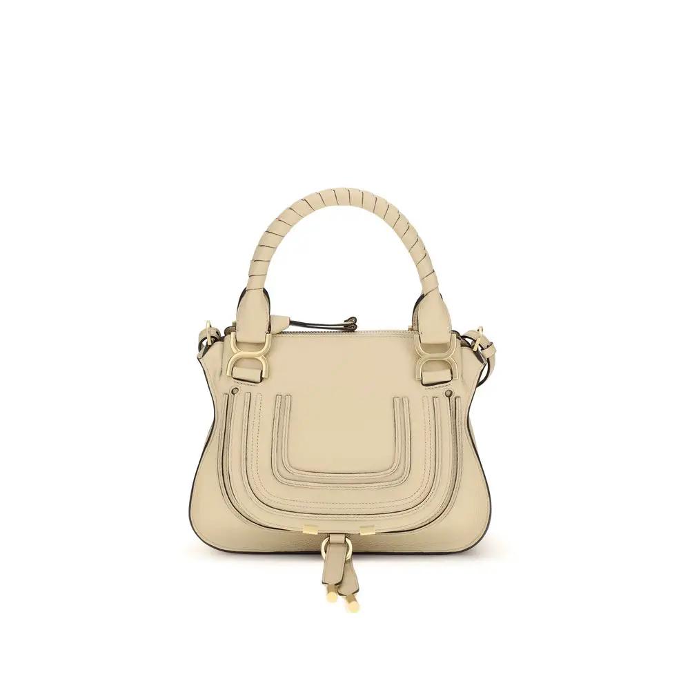 Sac bandoulière Chloé Bos Taurus en cuir de veau beige