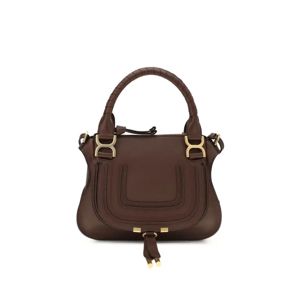 Sac bandoulière Chloé Bos Taurus en cuir de veau marron