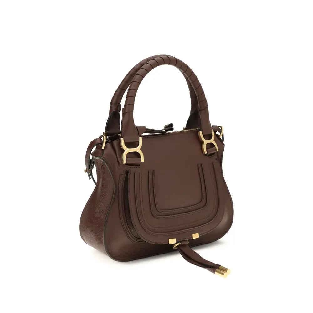 Sac bandoulière Chloé Bos Taurus en cuir de veau marron
