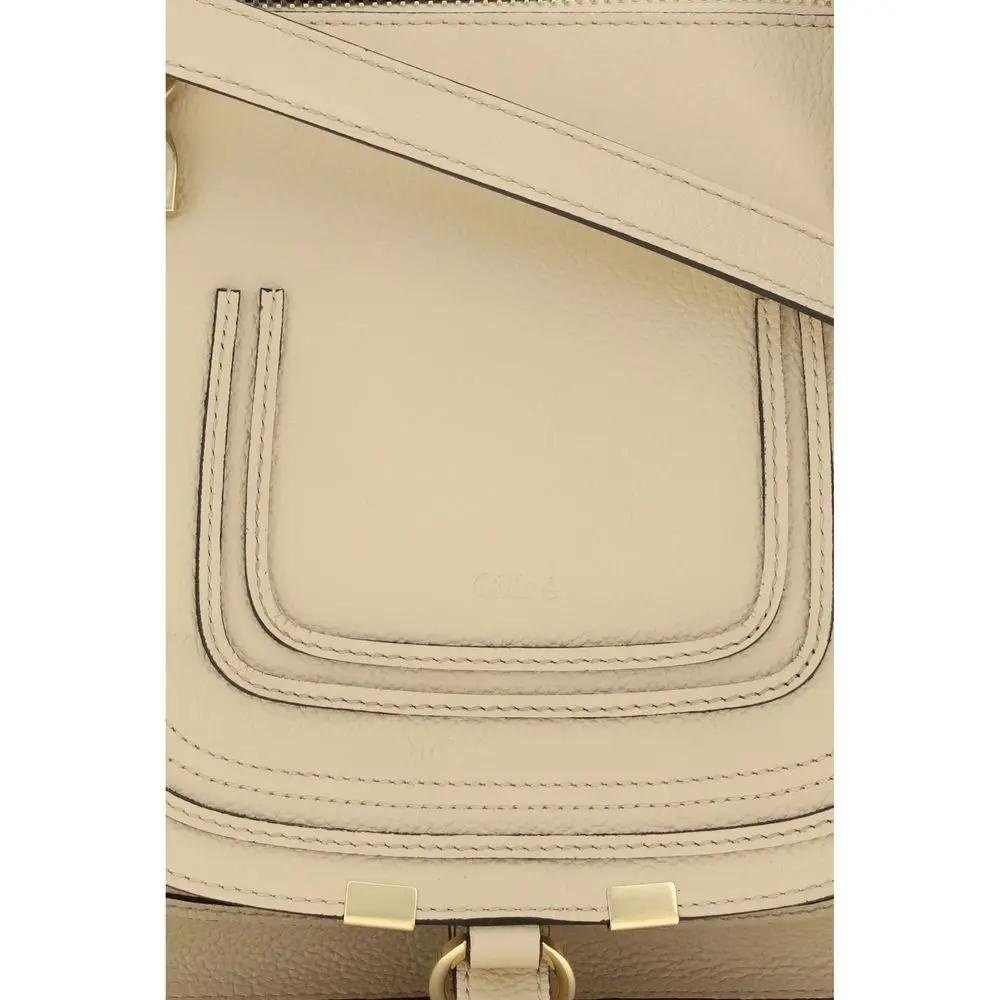 Sac bandoulière Chloé Bos Taurus en cuir de veau beige