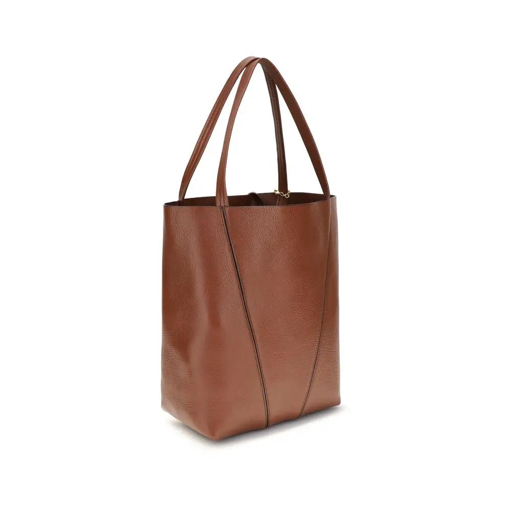 Sac bandoulière Chloé Bos Taurus en cuir de veau marron
