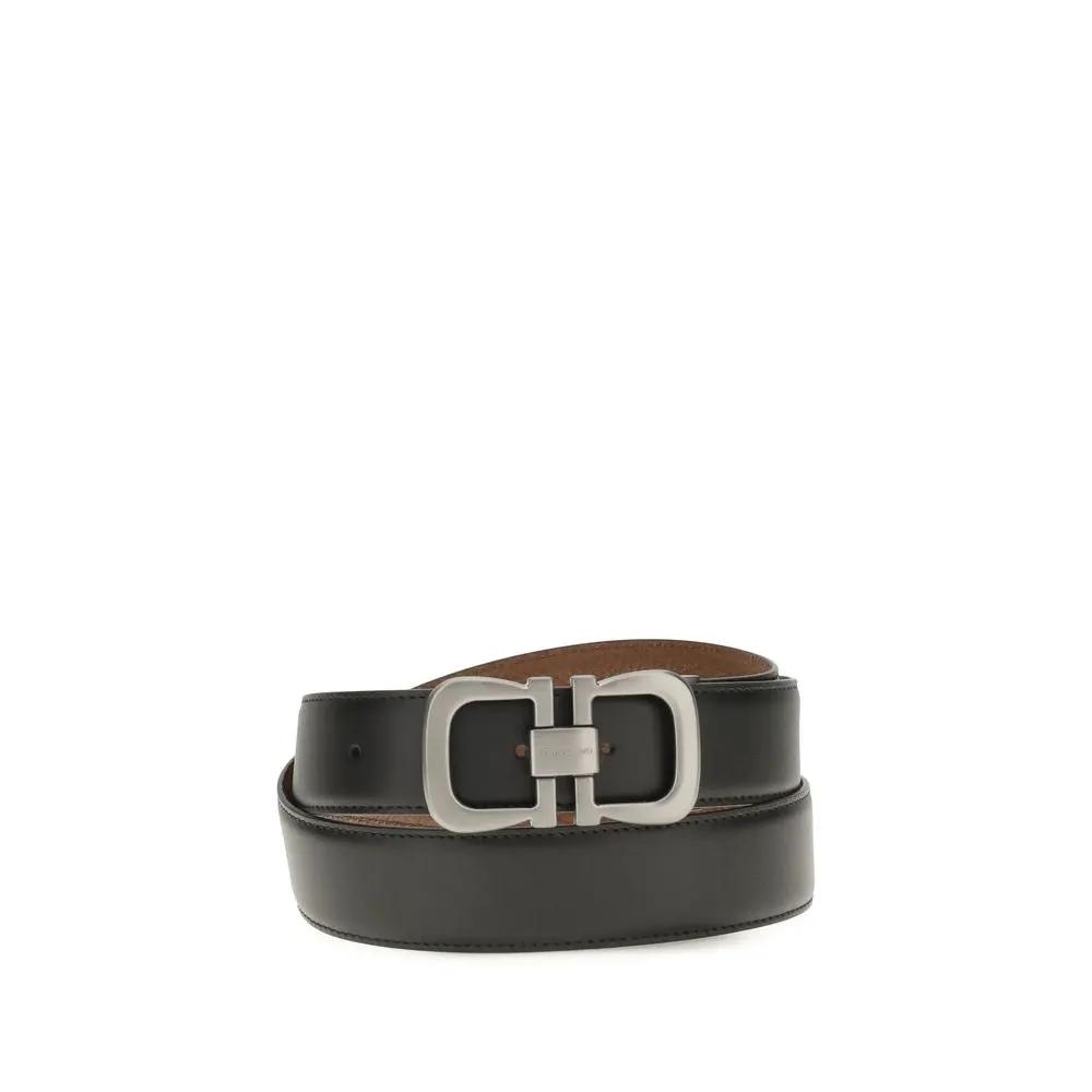 Ceinture Ferragamo Bos Taurus Regular en cuir de veau noir