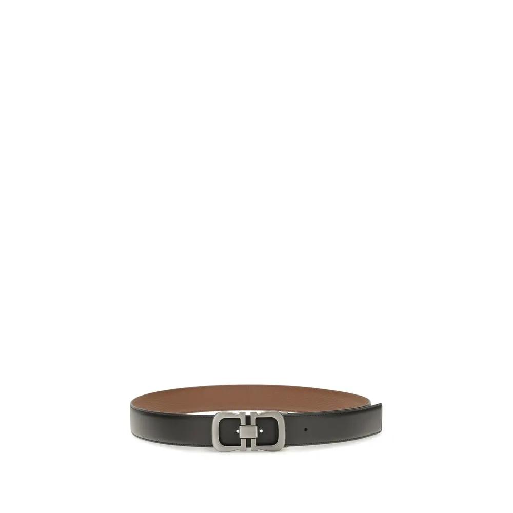 Ceinture Ferragamo Bos Taurus Regular en cuir de veau noir