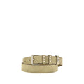Ceinture classique Valentino Garavani en cuir suédé beige