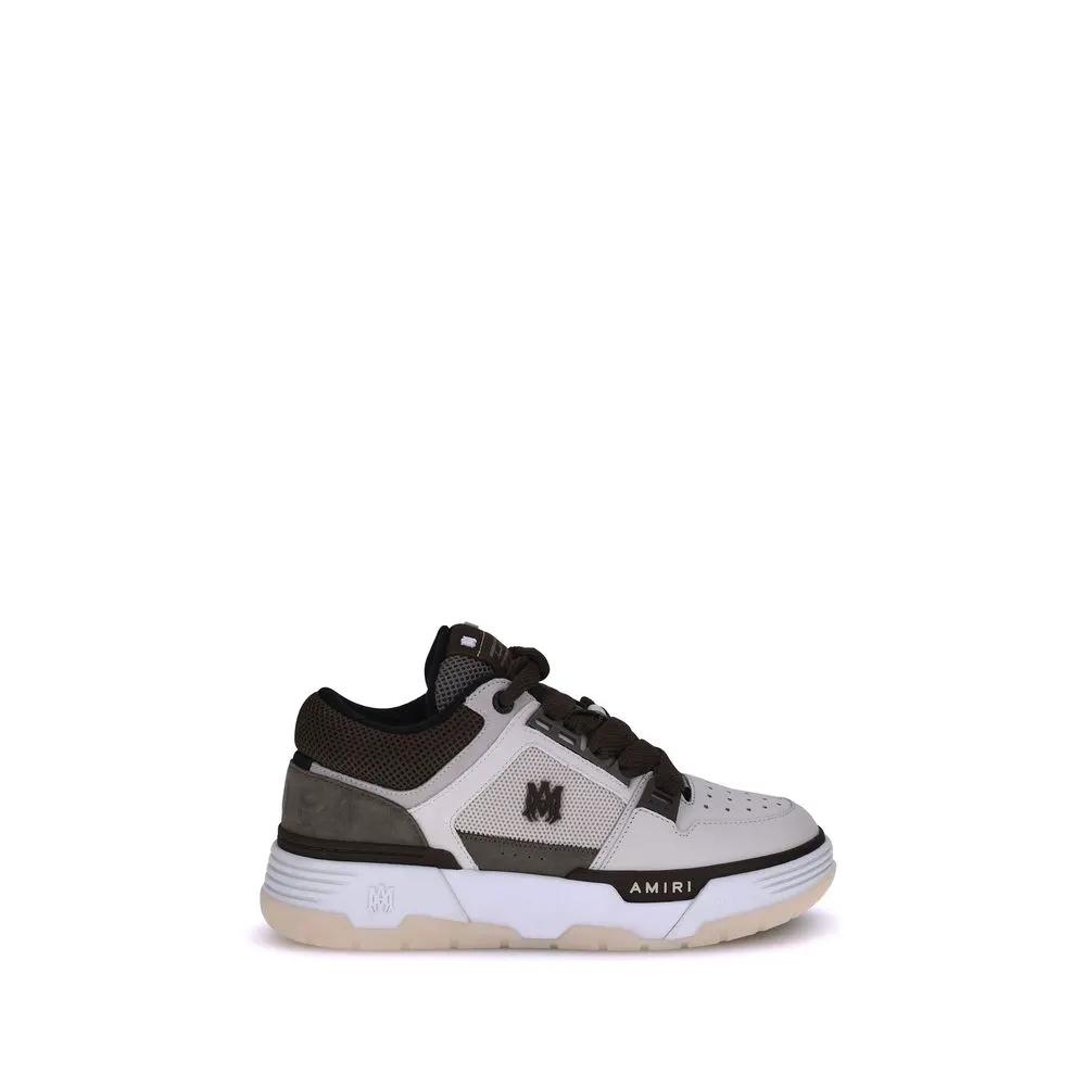 Amiri Brown Calf Leather Bos Taurus Low Top Sneakers