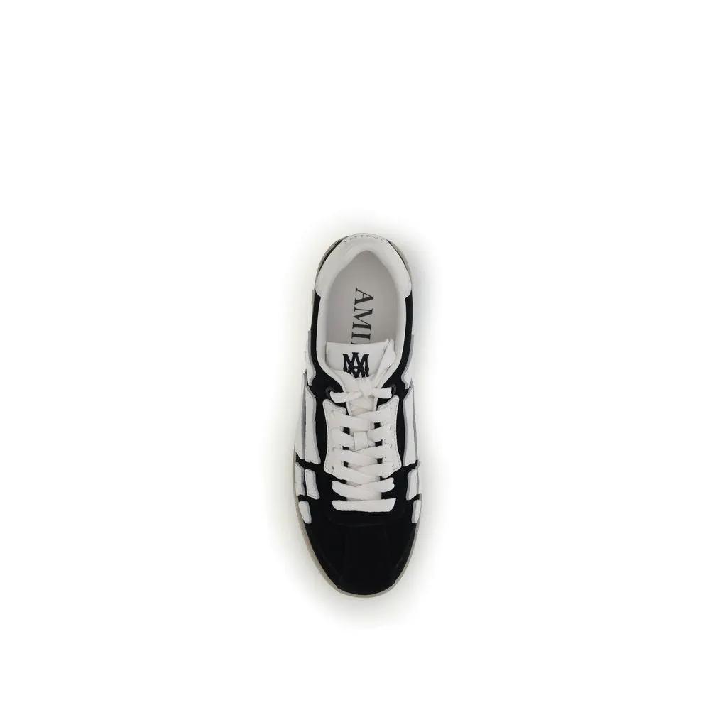 Amiri Black Calf Leather Bos Taurus Low Top Sneakers
