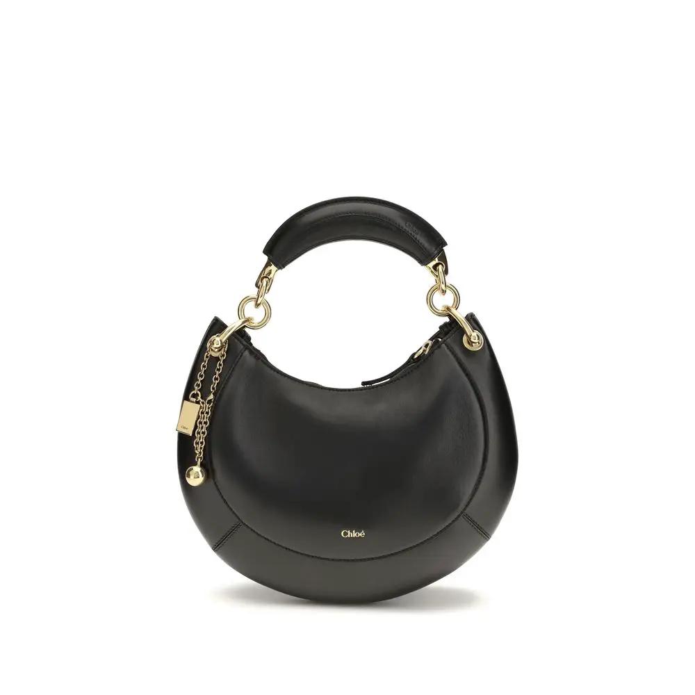 Sac bandoulière Chloé Bos Taurus en cuir de veau noir