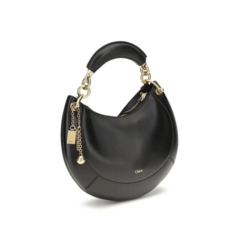 Sac bandoulière Chloé Bos Taurus en cuir de veau noir