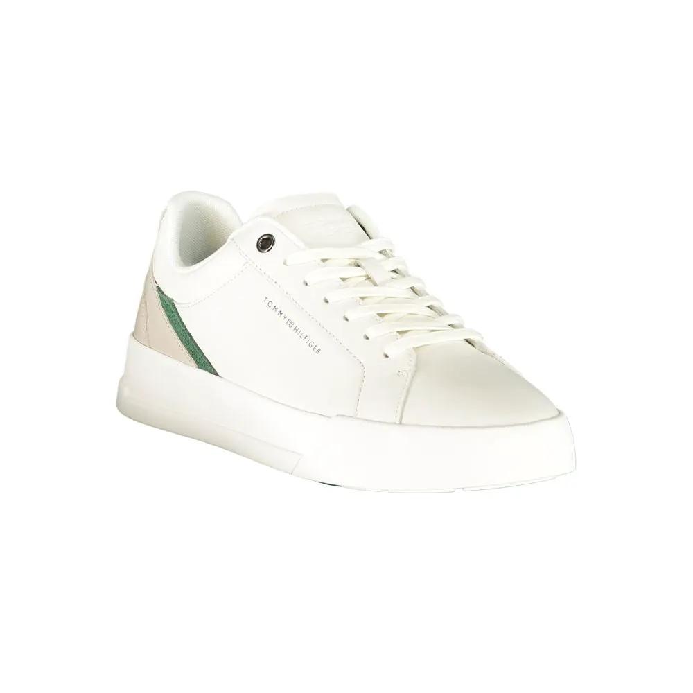 Baskets de sport blanches en polyester Tommy Hilfiger