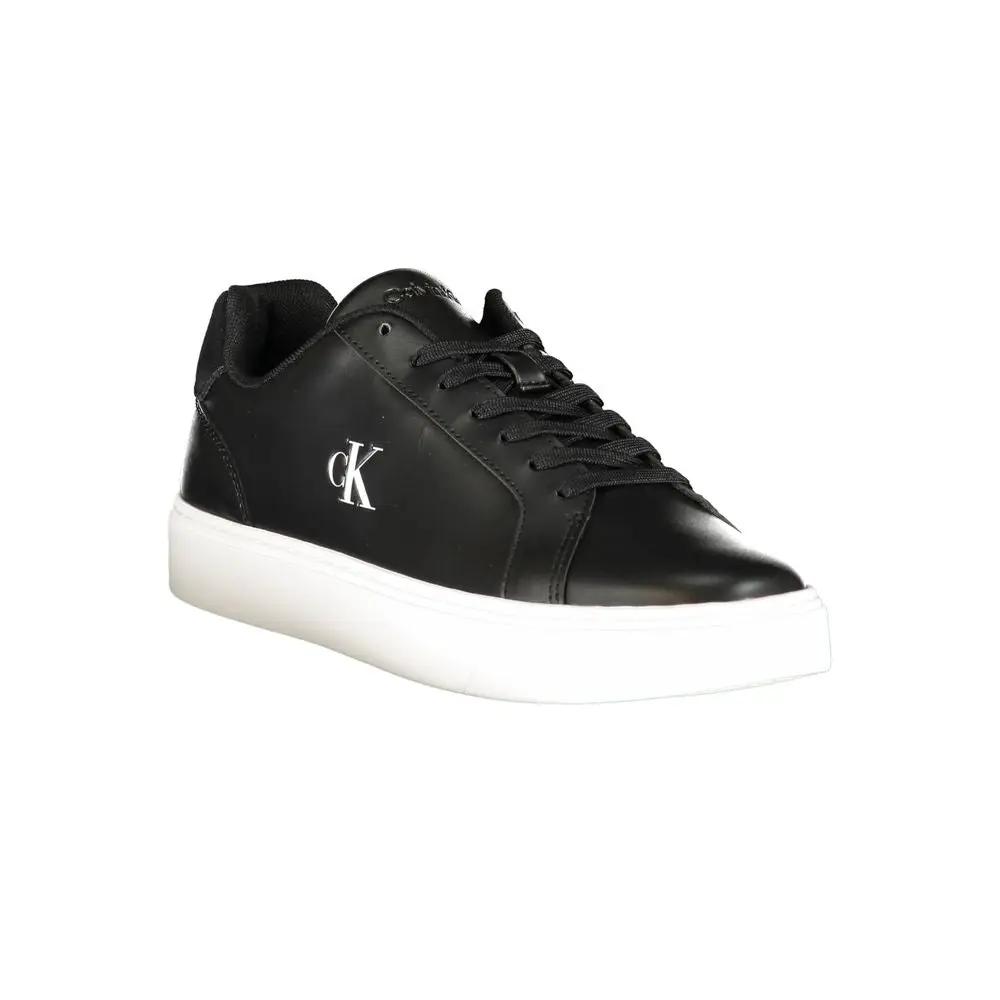 Calvin Klein Black Polyurethane Men's Sneaker