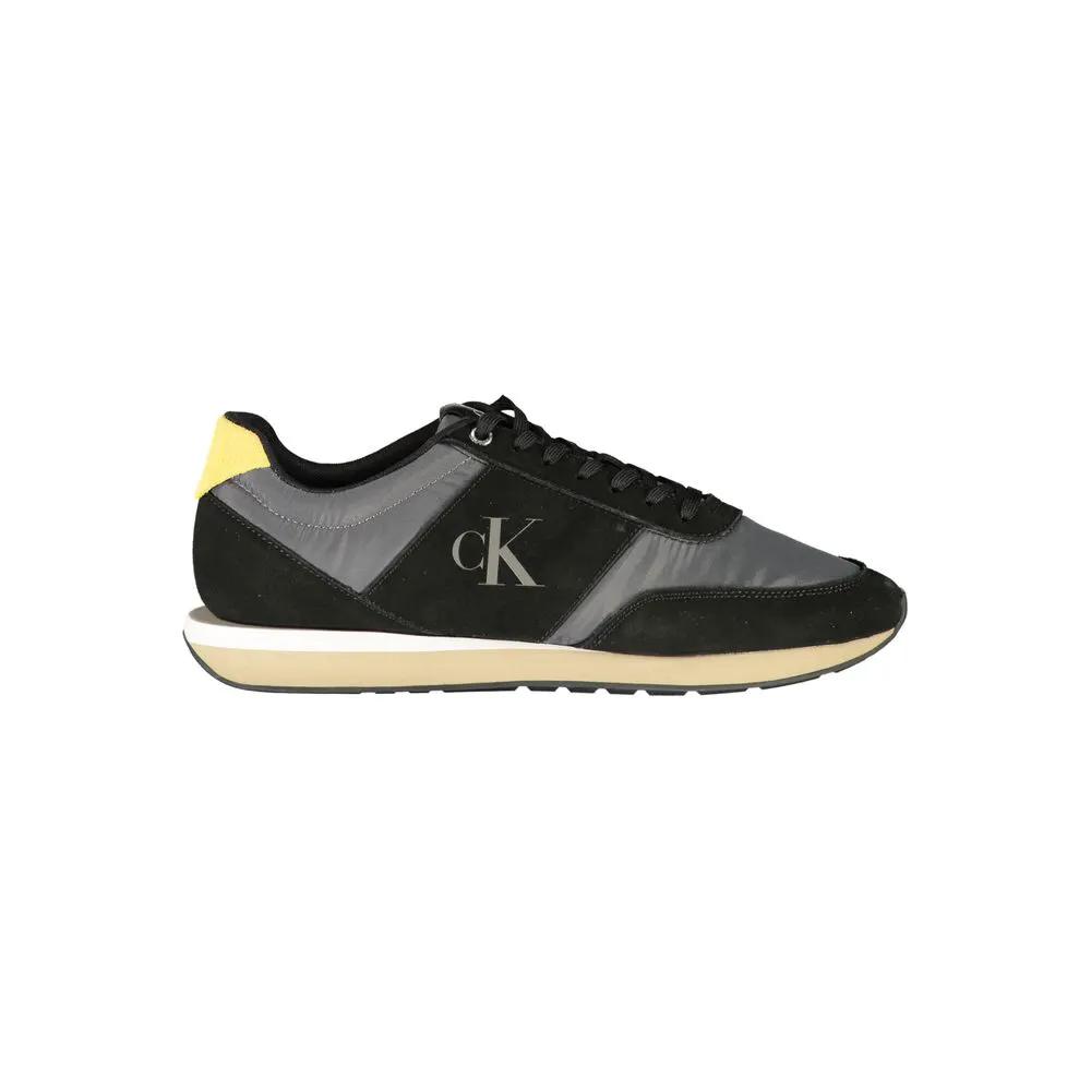 Baskets Calvin Klein noires en polyester pour homme