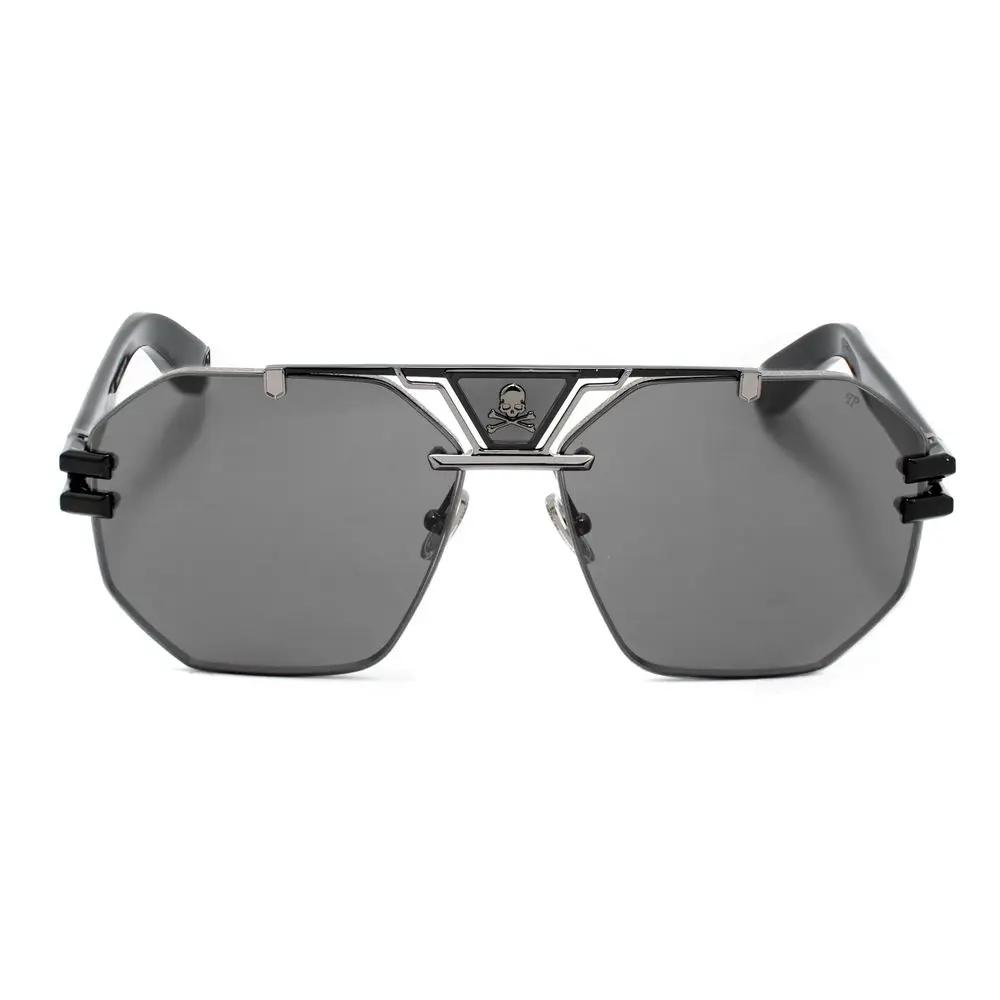 Lunettes de soleil Philipp Plein en métal noir