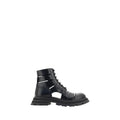 Bottes à lacets Alexander McQueen Bos Taurus en cuir de veau noir
