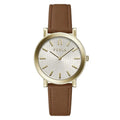 Montre habillée Furla en cuir marron