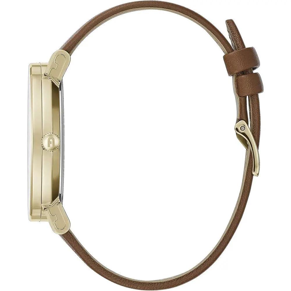 Montre habillée Furla en cuir marron