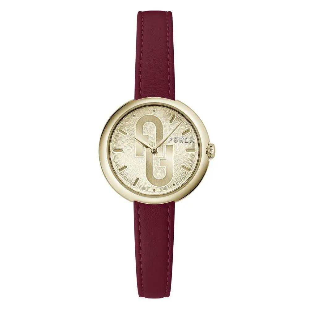 Montre habillée en cuir multicolore Furla