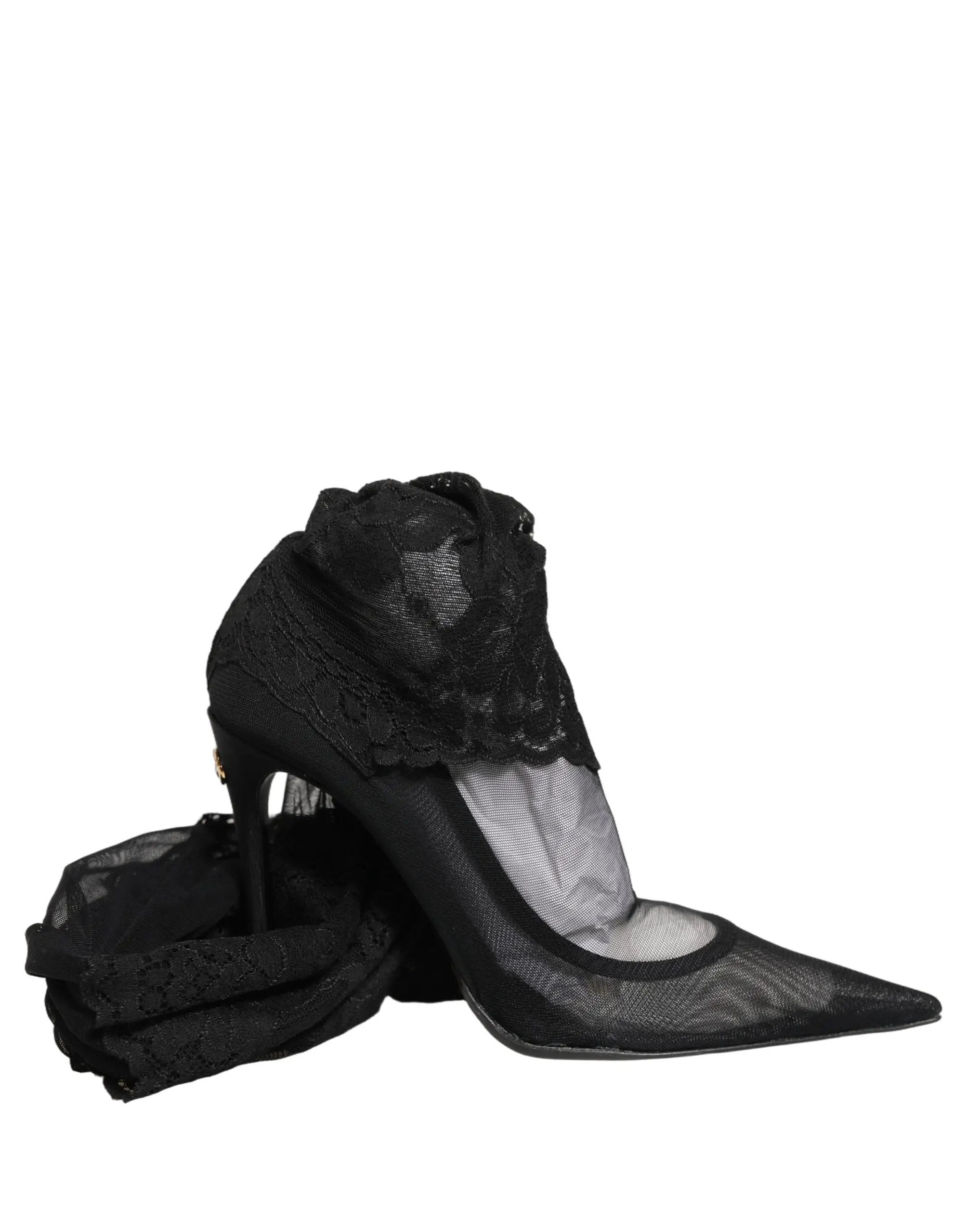Dolce & Gabbana Cuissardes Chaussettes Escarpins Bottes Noir