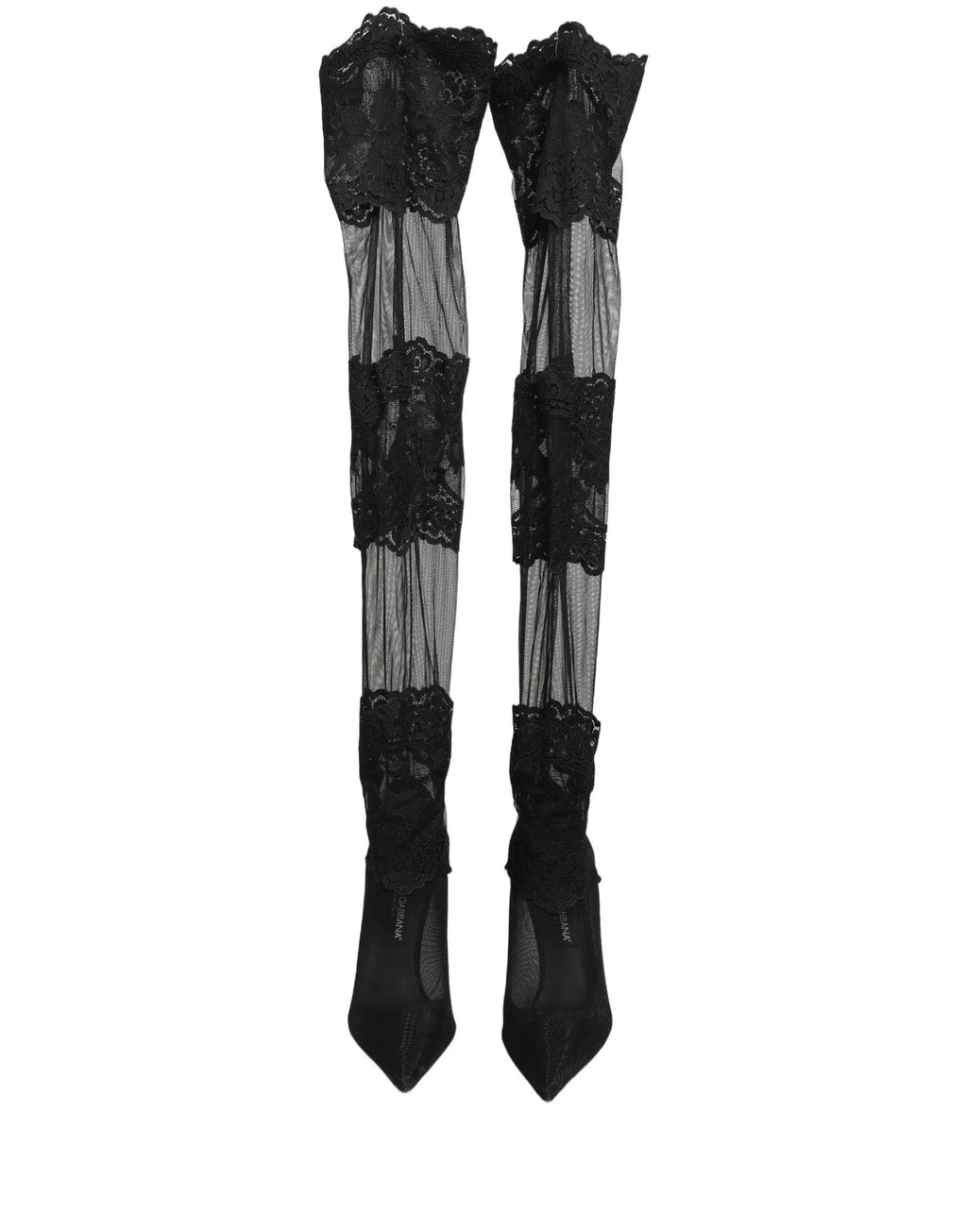 Dolce & Gabbana Cuissardes Chaussettes Escarpins Bottes Noir
