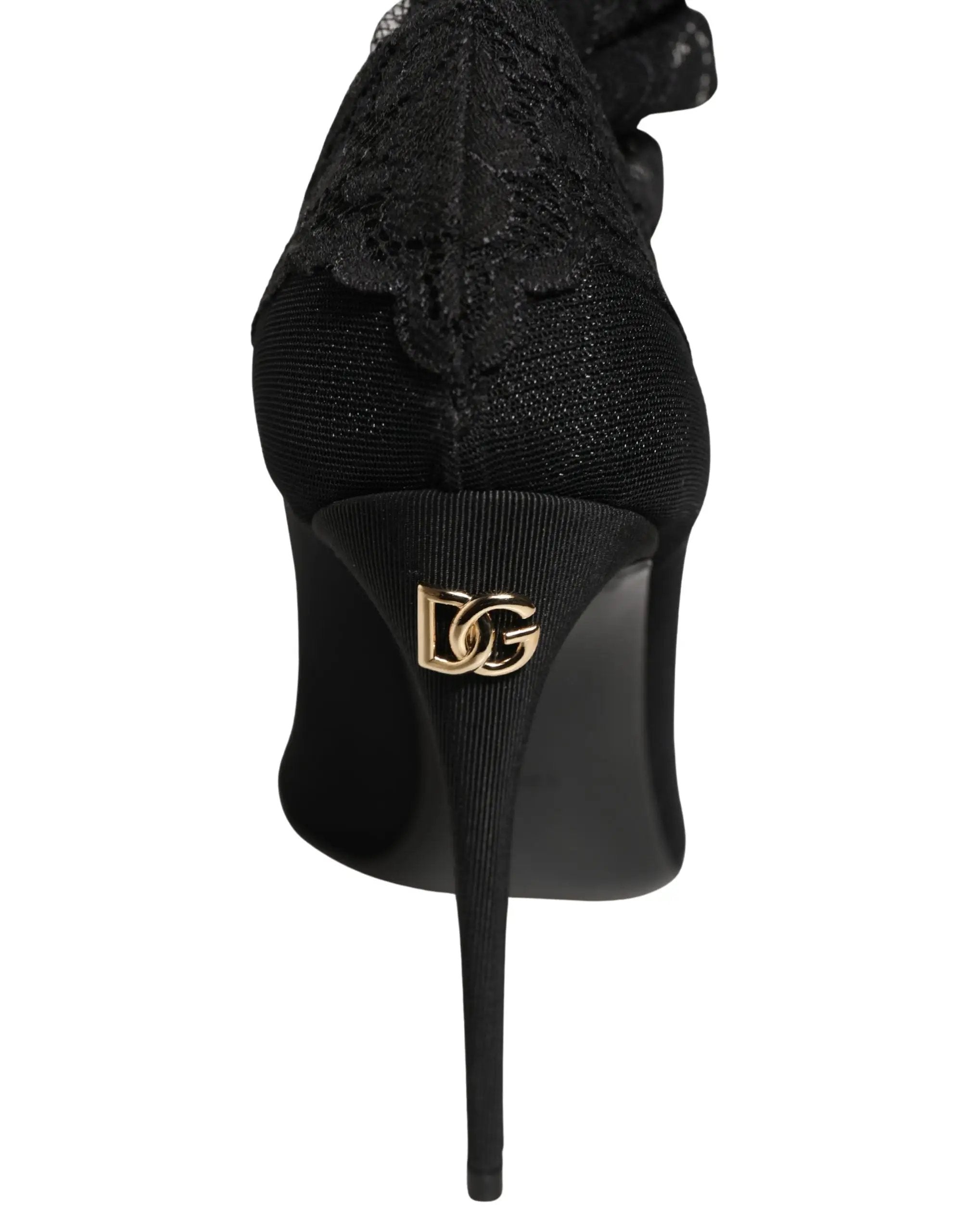 Dolce & Gabbana Cuissardes Chaussettes Escarpins Bottes Noir