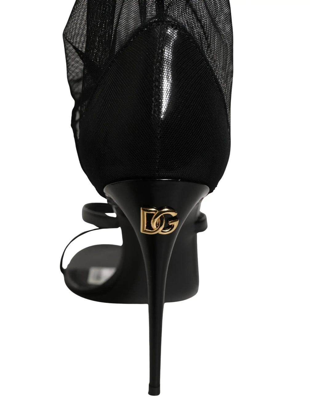 Dolce & Gabbana Sandales à talons aiguilles Chaussettes Bottes montantes noires