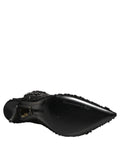 Chaussures Bottines en résille ornée noires Dolce & Gabbana