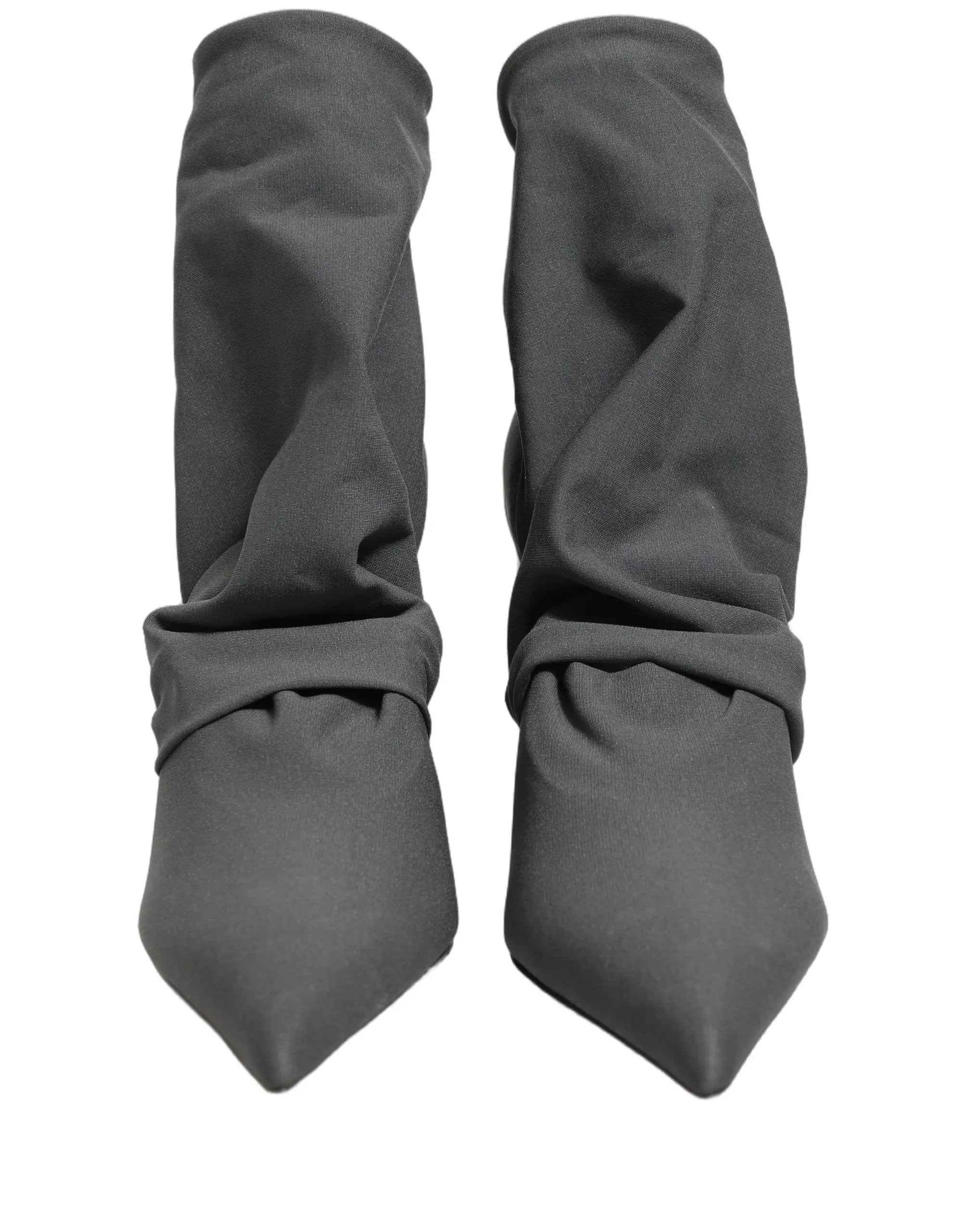 Dolce & Gabbana Bottines chaussettes à talons grises en stretch