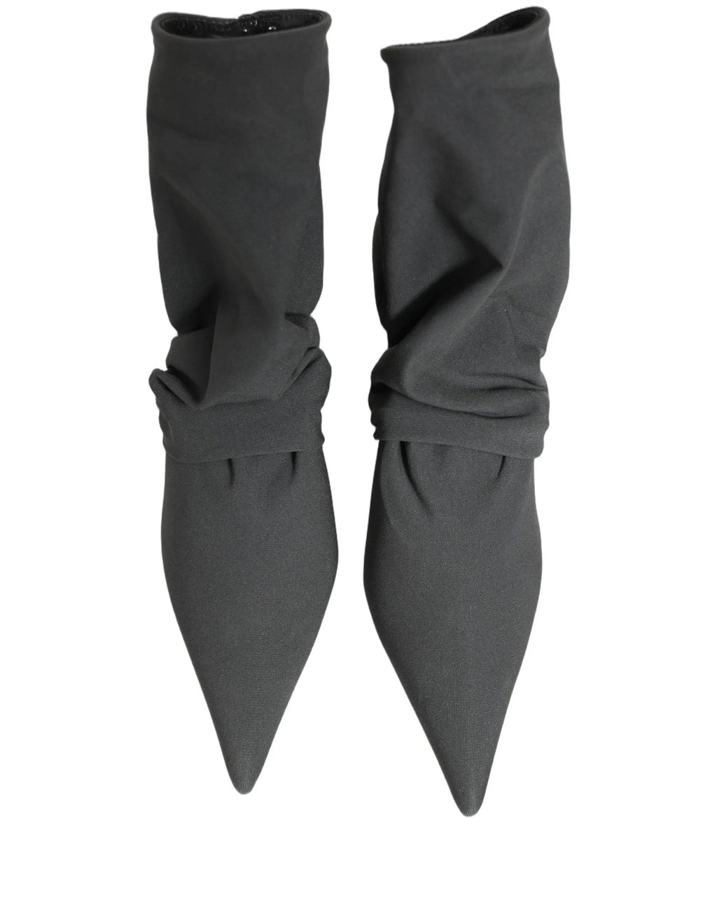 Dolce & Gabbana Bottines chaussettes à talons grises en stretch