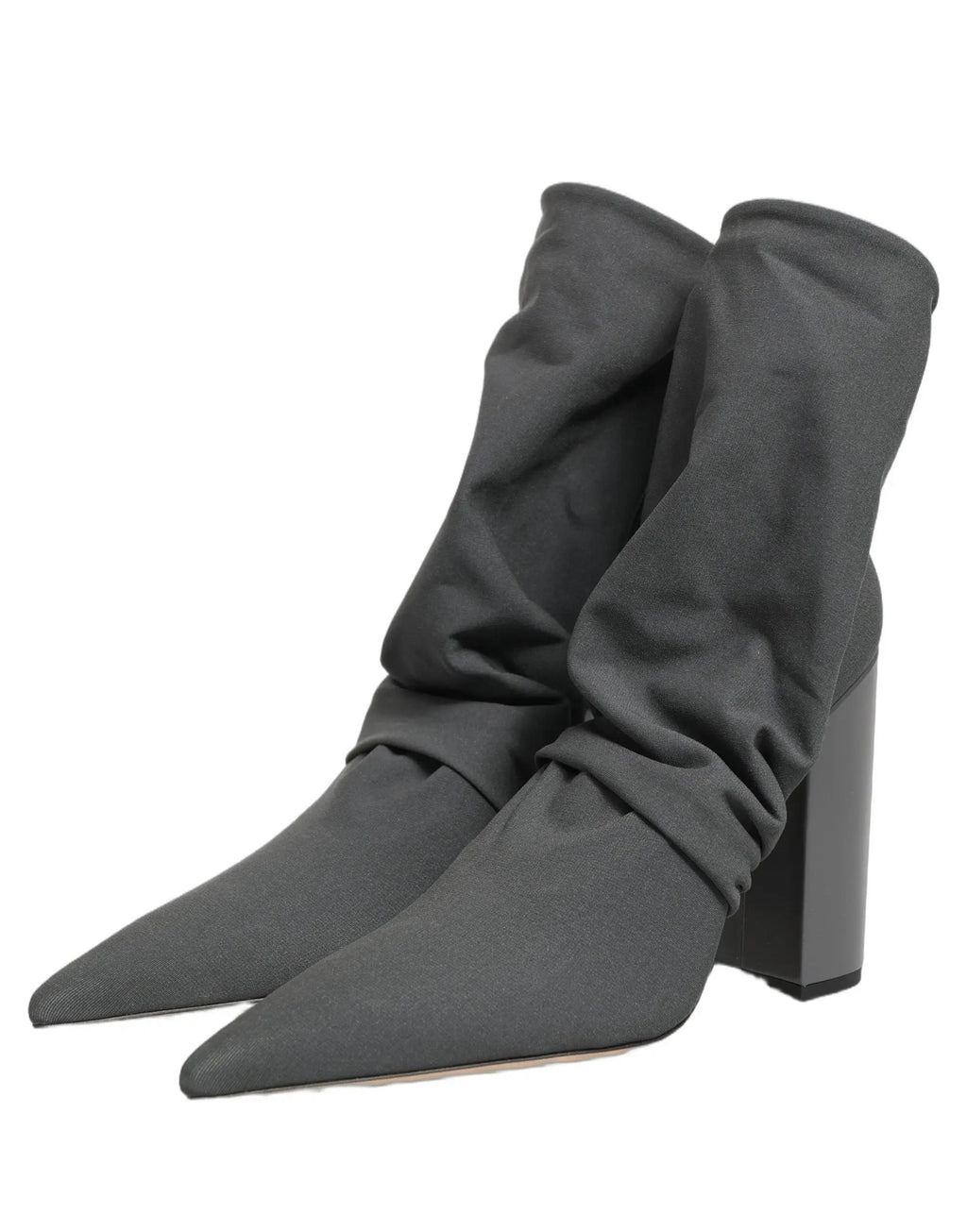 Dolce & Gabbana Bottines chaussettes à talons grises en stretch