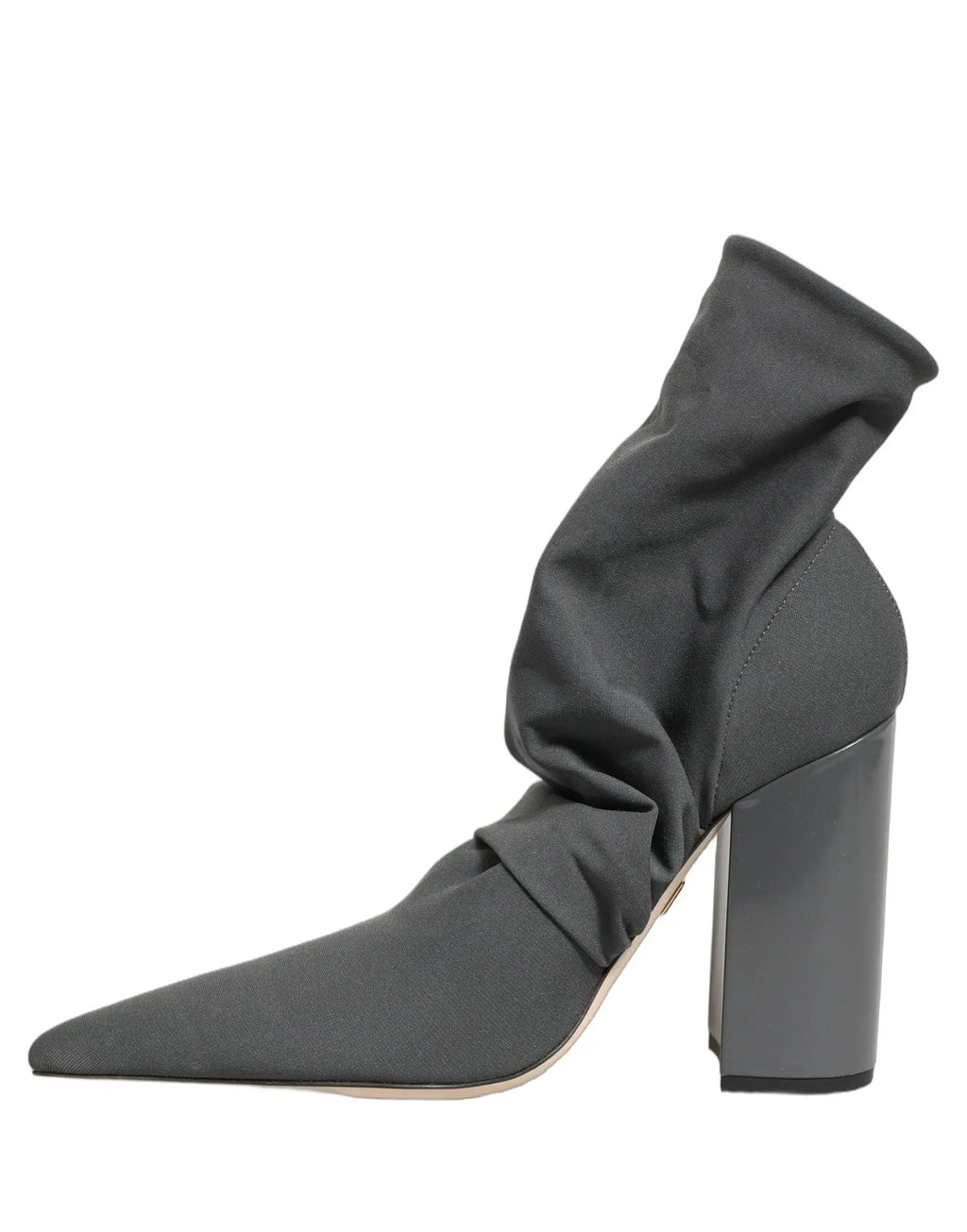 Dolce & Gabbana Bottines chaussettes à talons grises en stretch