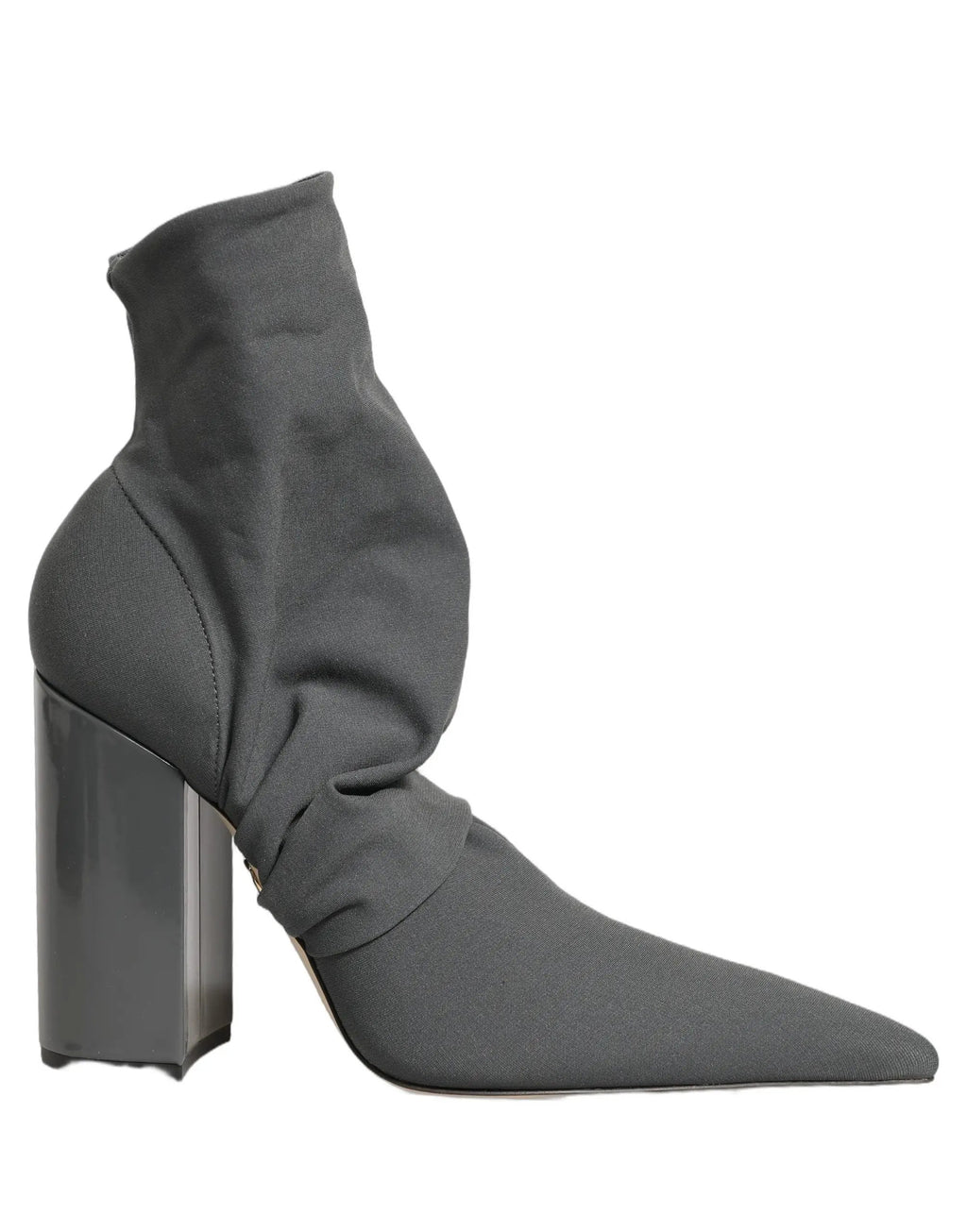 Dolce & Gabbana Bottines chaussettes à talons grises en stretch