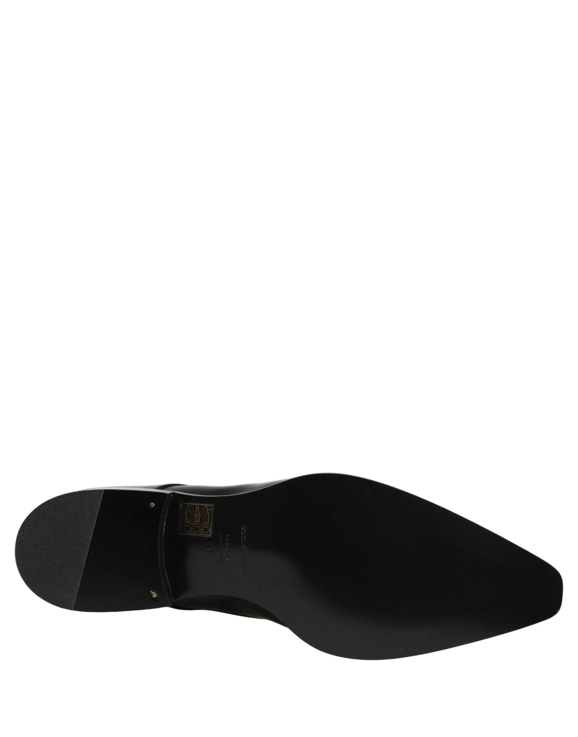 Chaussures habillées Richelieu Dolce & Gabbana en cuir noir à lacets