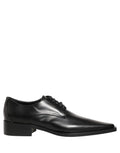 Dolce & Gabbana Black Leather Lace Up Derby Dress Shoes