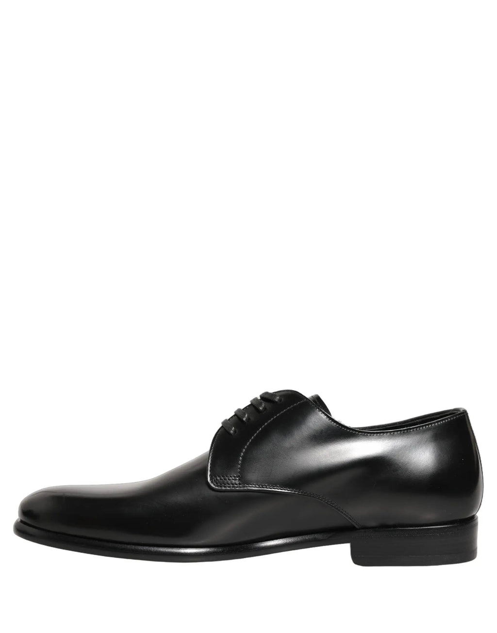 Dolce & Gabbana Black Leather Lace Up Derby Dress Shoes
