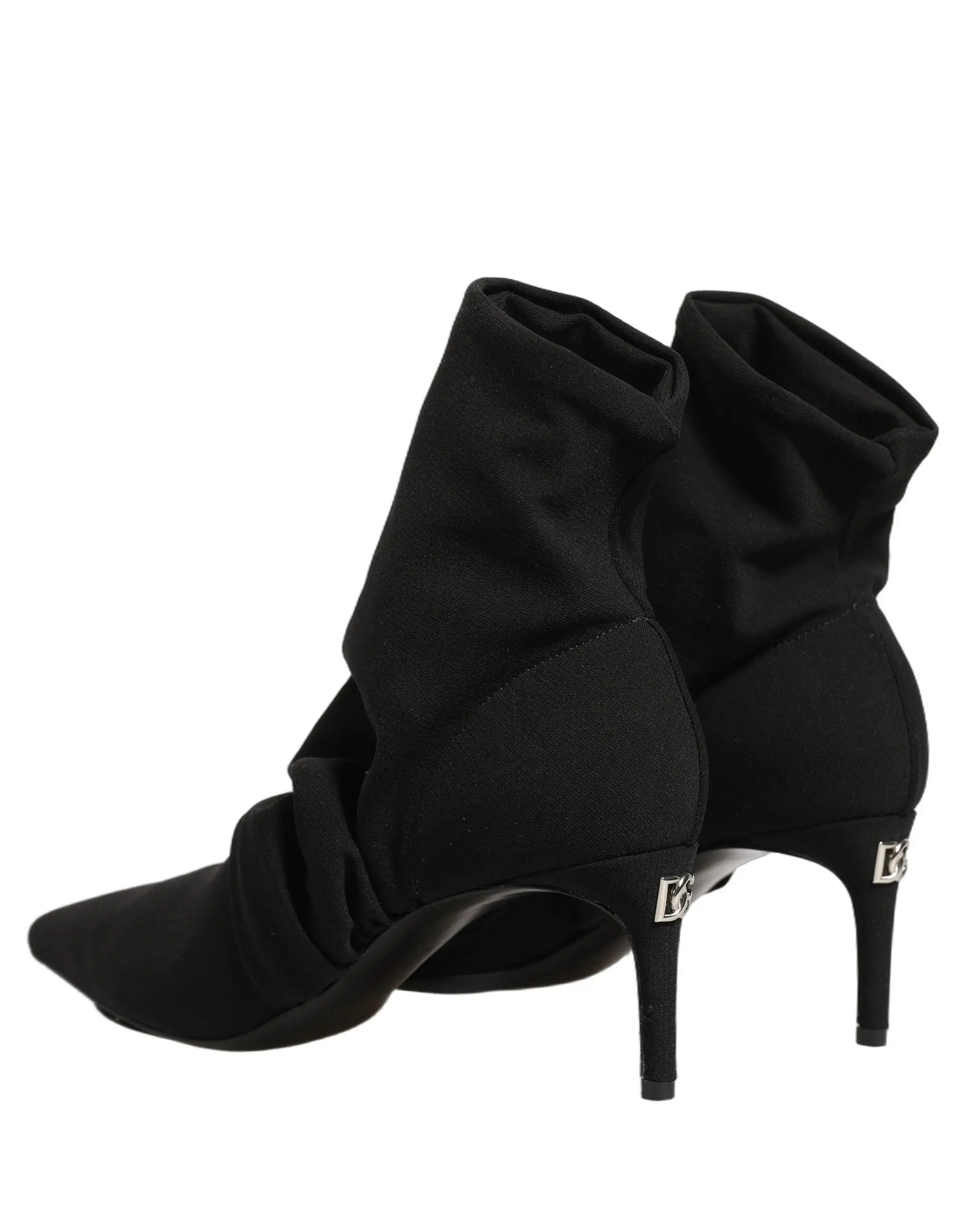Chaussures Dolce & Gabbana Bottines à talons chaussettes extensibles noires