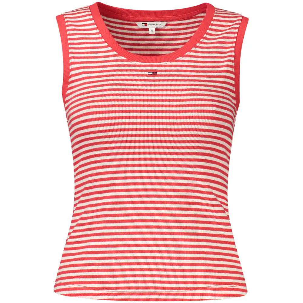 Débardeur femme en coton rouge Tommy Hilfiger