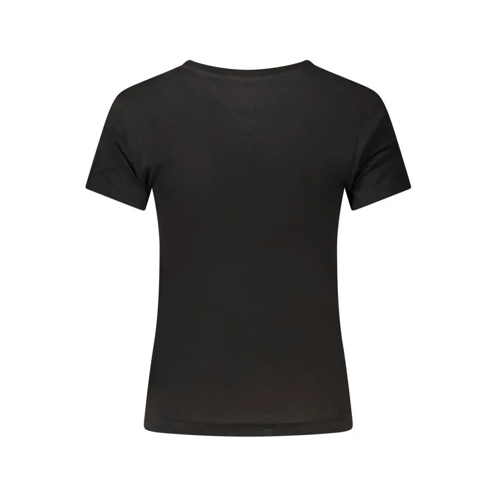 Tommy Hilfiger Black Cotton Women's T-Shirt