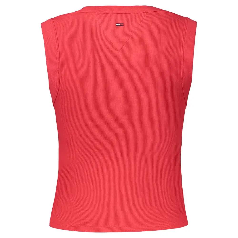 Débardeur en coton rouge Tommy Hilfiger pour femme