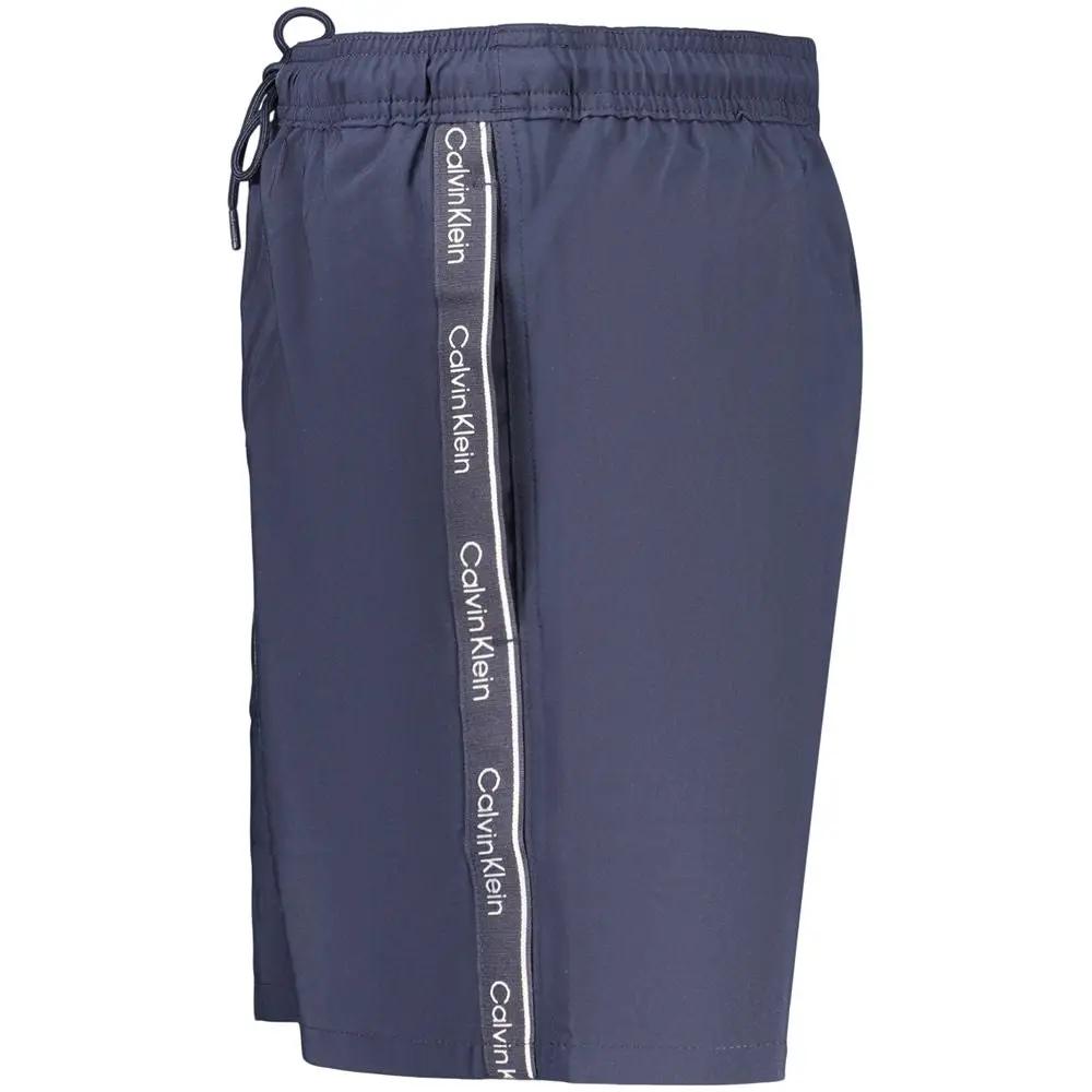 Short de bain en polyester bleu Calvin Klein pour homme