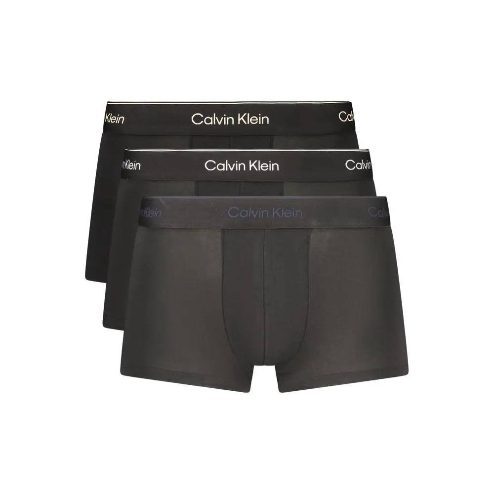 Short de survêtement en coton noir Calvin Klein pour homme
