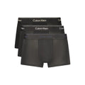 Short de survêtement en coton noir Calvin Klein pour homme