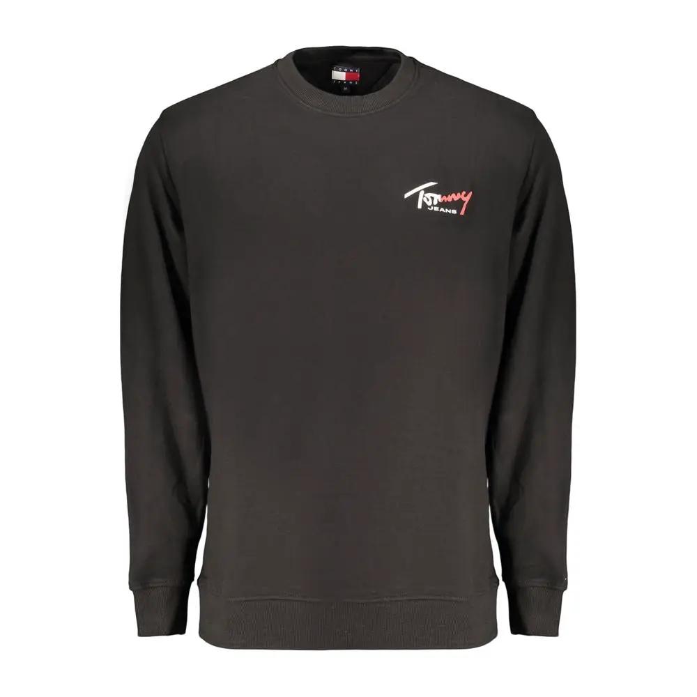 Sweat-shirt noir en coton Tommy Hilfiger