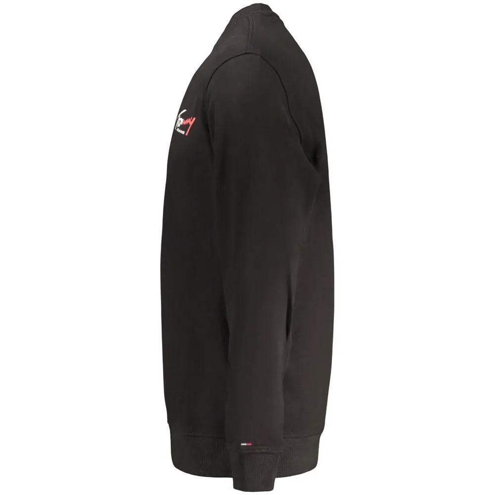 Sweat-shirt noir en coton Tommy Hilfiger