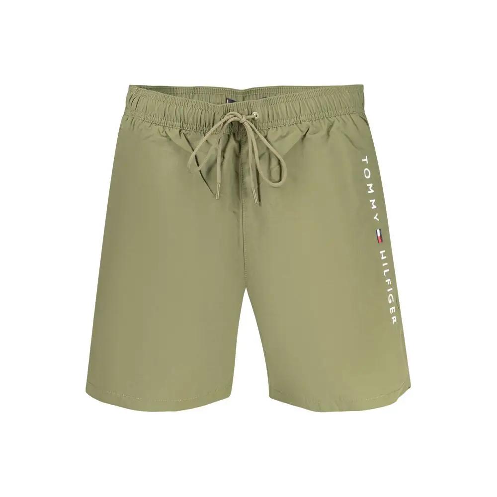 Tommy Hilfiger Green Polyester Swim Shorts