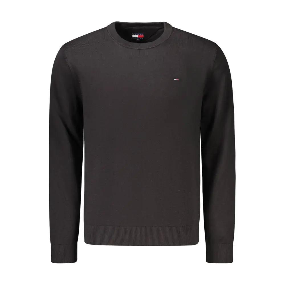 Sweat-shirt noir en coton Tommy Hilfiger