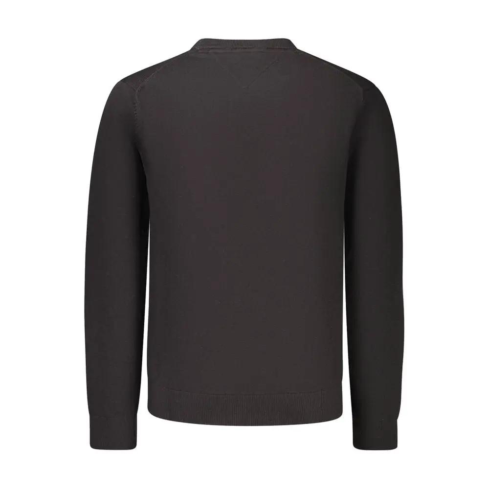 Sweat-shirt noir en coton Tommy Hilfiger