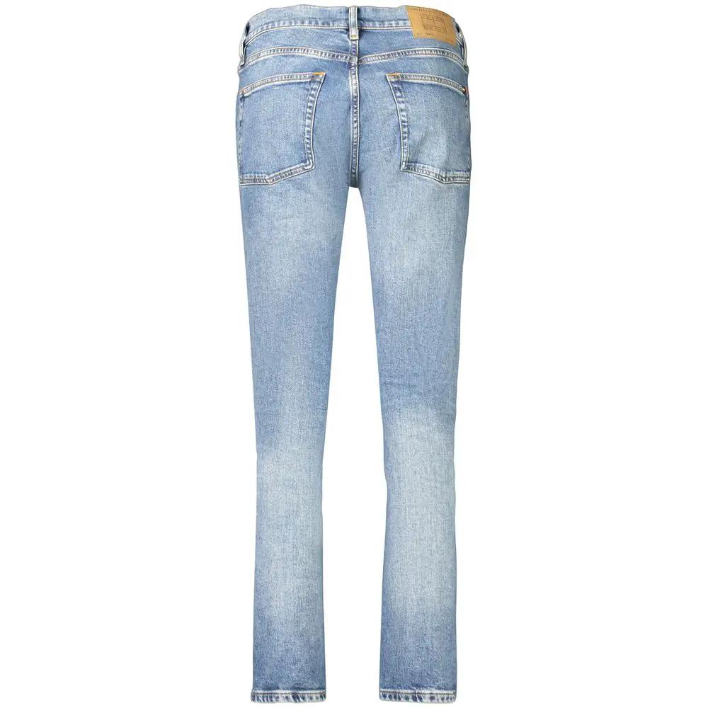 Tommy Hilfiger Blue Cotton Slim Fit Jeans
