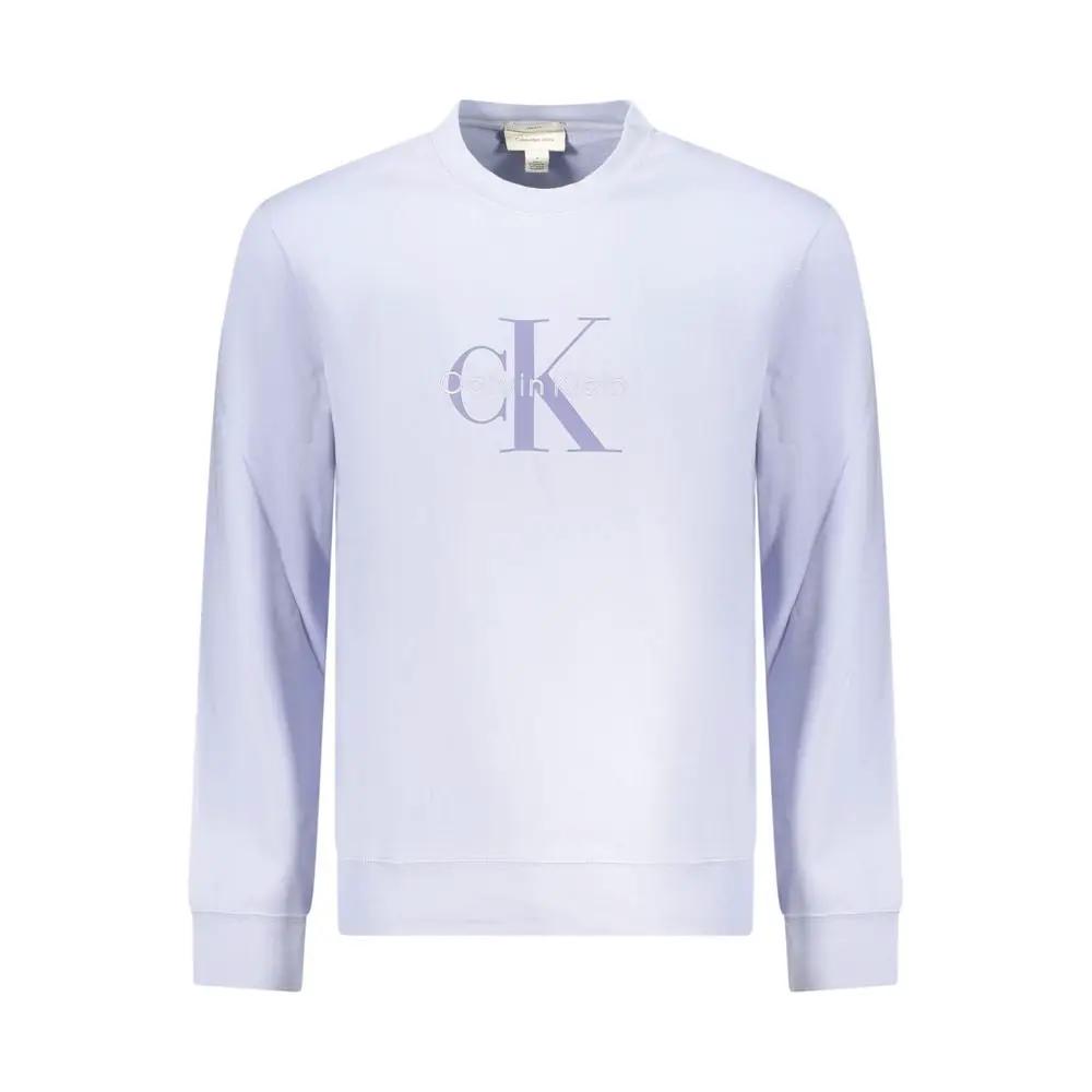 Sweat-shirt en coton violet Calvin Klein
