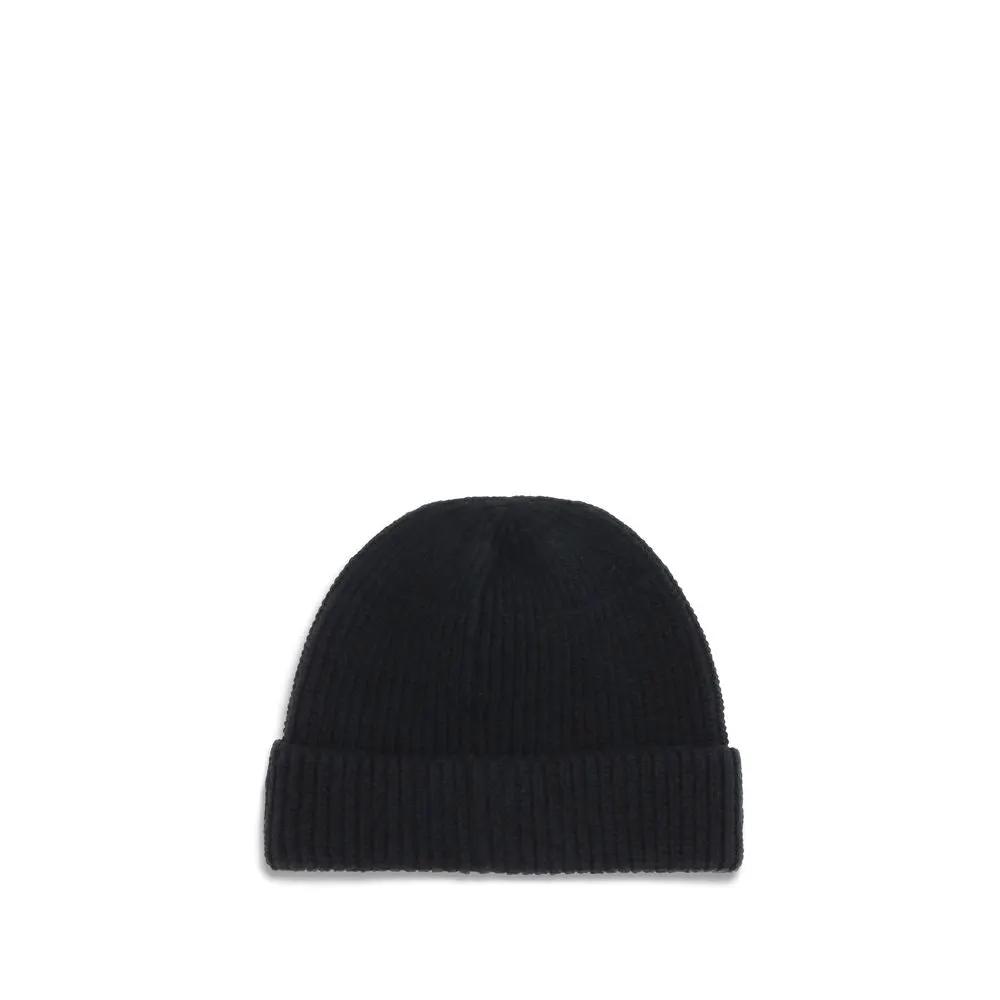 Prada Black Wool Oves Aries Beanie